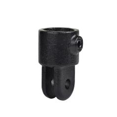 Buiskoppeling Huls t.b.v. scharnierstuk - zwart-E / 48,3 mm